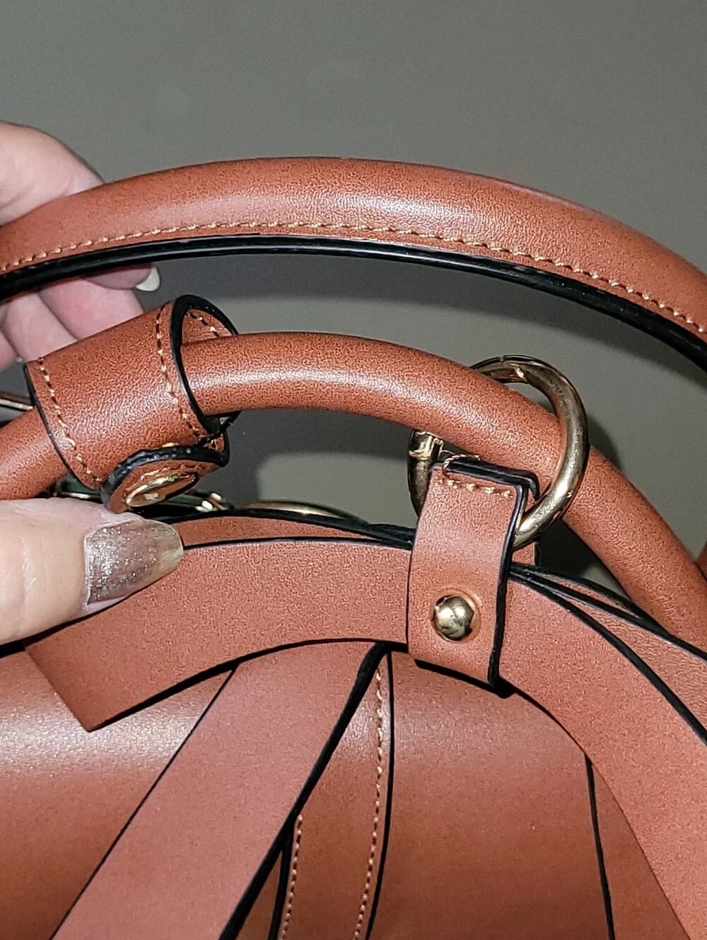 Mosiso Structured Faux Leather Convertable Shoulder Bag, Laptop Bag or backpack.